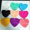 Heart-Shaped Silicone Makeup Brush Cleaner