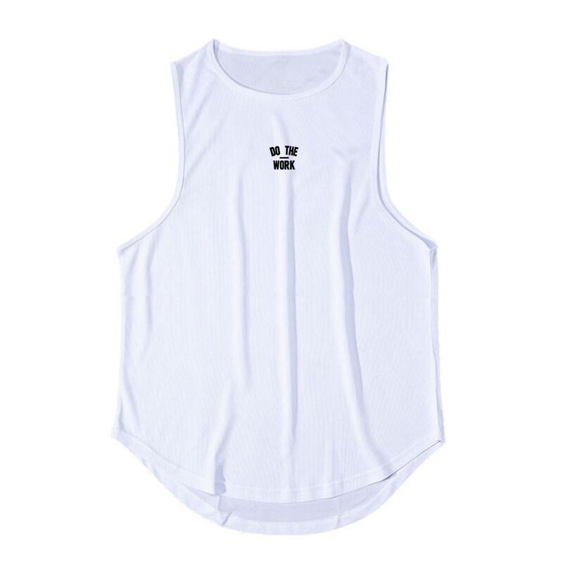Muscleguys Summer Loose Mesh Tops Bodybuilding Vest Workout Shirt Muscle Guys Vest Mens Fitness Stringer Tank Top Printed Tops