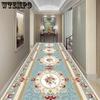 100*300CM European Style 3D Printed Hallway Carpet Entrance Door Foyer Balcony Floor Mat Soft Washable Non Slip Mat for Living Room