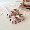 Girls' New Style Head-covering Sandals, Soft-soled Baby Walking Shoes