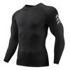 Men's Quick-drying Breathable Long-sleeved Outdoor Running Printing Sports Compression Tight-fitting Fitness Training T-shirt
