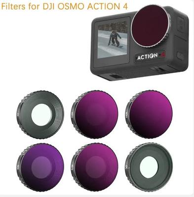 Filterset für DJI Osmo Action 4 Kameraobjektivfilter UV CPL ND8/16/32/64 Optische Glaspolarisatorlinsen für Action 4-Zubehör