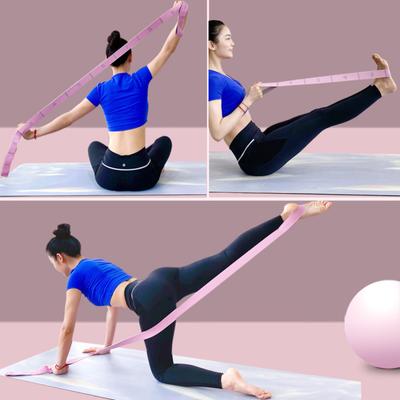Elastická páska na jógu a tanec, Dámská fitness tréninková odporová guma, Segmentovaná digitální strečinková páska, Artefakt pro otevírání zad