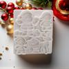 1Pieces Reindeer Santa Claus Sleigh Elf Christmas Silicone Sugarcraft Mold Cupcake Baking Mould Outdoor Tableware