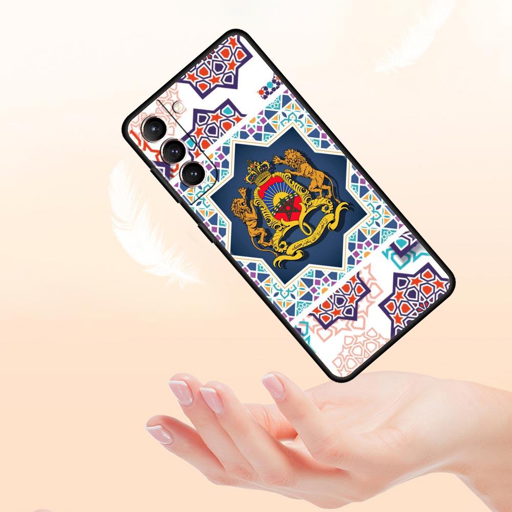 Mobile phonecase Moroccan flag Maroc passport Pattern Phone Case For Samsung Galaxy S26 S25 S24 S23 S22 Ultra S21 FE 5G Cover
