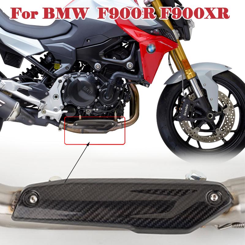 Slip-On Auspuff für BMW F900 F900R F900XR Motorrad Auspuff Modifizierter Schalldämpfer Auspuff Kohlefaser Hitzeschutzblech