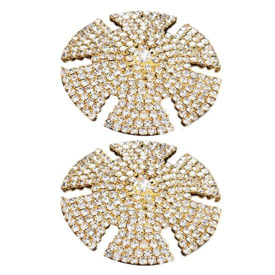 1 Pair Beautiful Sexy Lightweight Nipple Sticker Rhinestone Embedded Breast Cover Pasties Body Jewelry