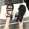 Retro Style Women's Summer Soft Sole Flats Sandals Fashion Outdoor Gladiator Footwear for Ladies