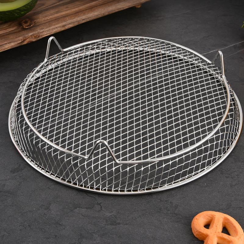 Air Fryer Grille Suitable For Air Fryers Oven Grill Stainless Steel Stackable Grill Kitchen Utensils Cook Multiple Foods