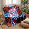 Bayern Munich Theme Blanket Soft Flannel Blanket Plush Throw Blanket Cozy Sofa Bed Blanket for Home Decor