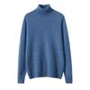 Men's Cashmere Roll Neck Sweater: Business Casual, Solid Color, Long Sleeve Knitwear for Autumn and Winter.