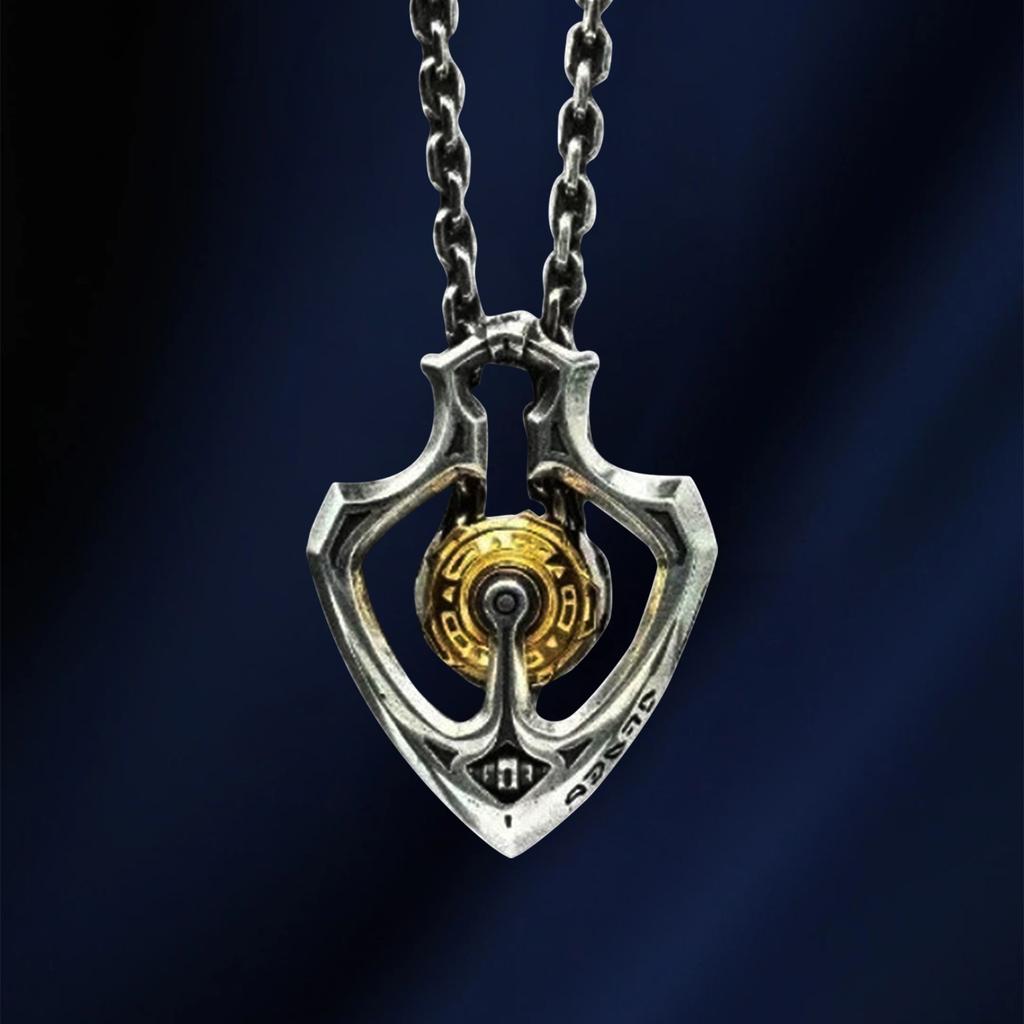 Mechanical Rotatable Gear Pendant Necklace Domineering Personality High-end Pendant Retro Punk Necklace