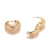 Rose Latest Fancy Stylish Copper Zircon Bali Earrings for Women and Girls