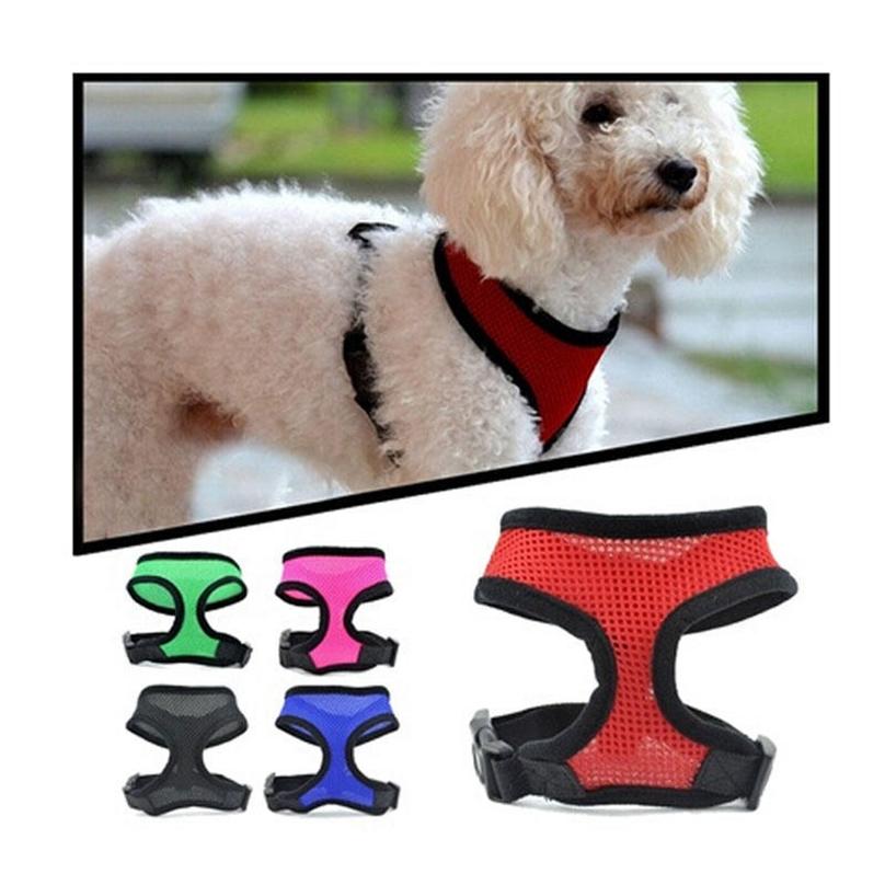 Adjustable Dog Harness Nylon Mesh Vest Harness For Dogs Pets Collar Pets Chest Strap Leash Vest Rope