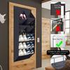 Hanging Shoe Organizer with 9 Pocket Hooks Wear Resistant The Door Shoe Hanger Door Hanging Storage Space Organizer Rack Closet