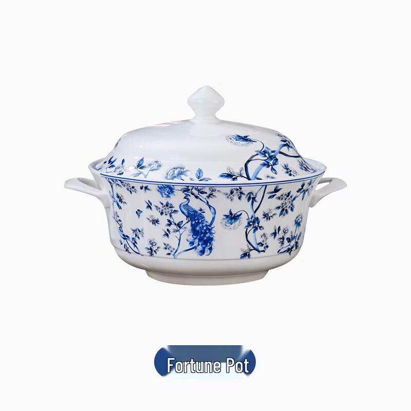 ZISIZ Chinese Style Enamel Dinnerware