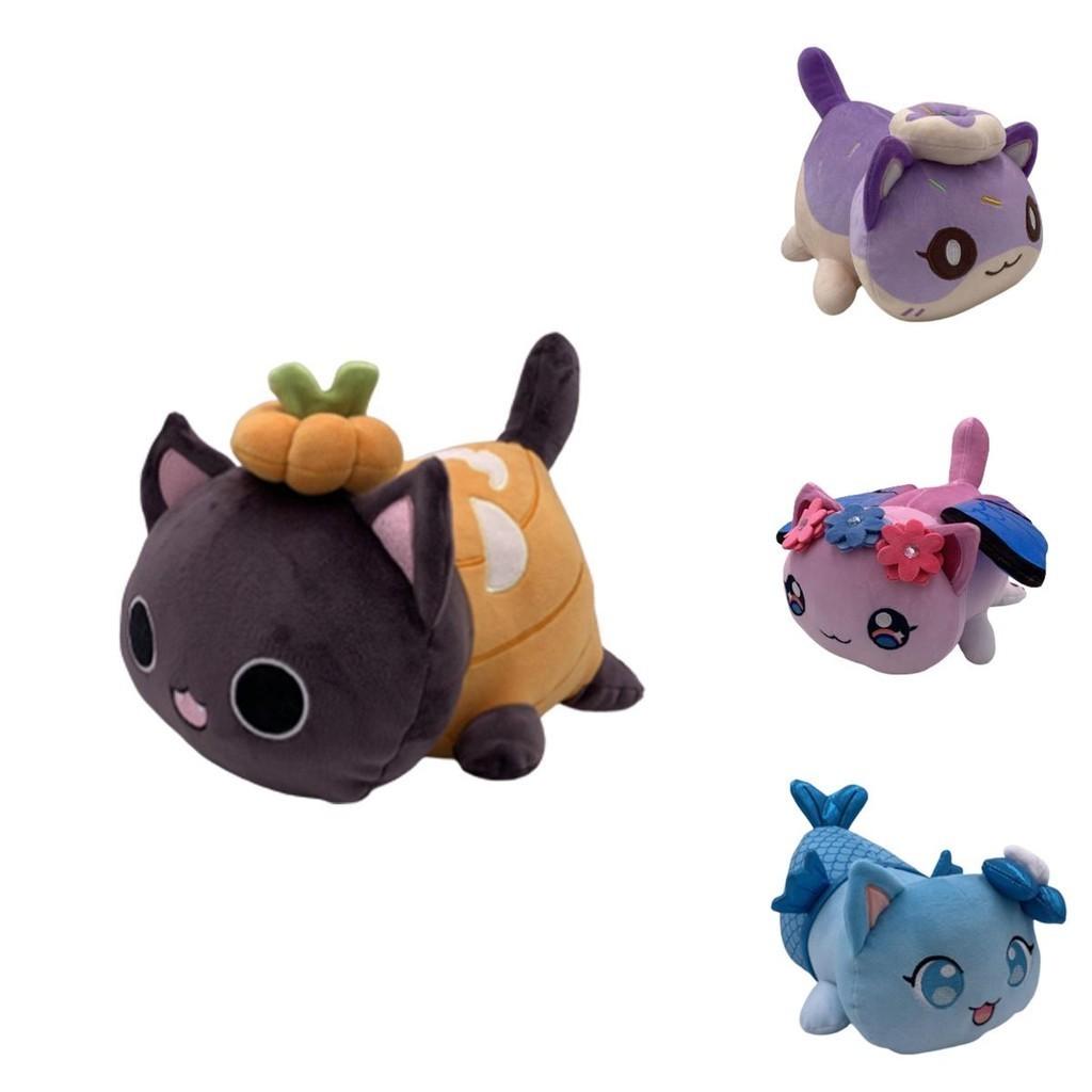 Meemeow Aphmau Cat Plush Toy Stuffed Animal Doll Xmas Gift For Kids