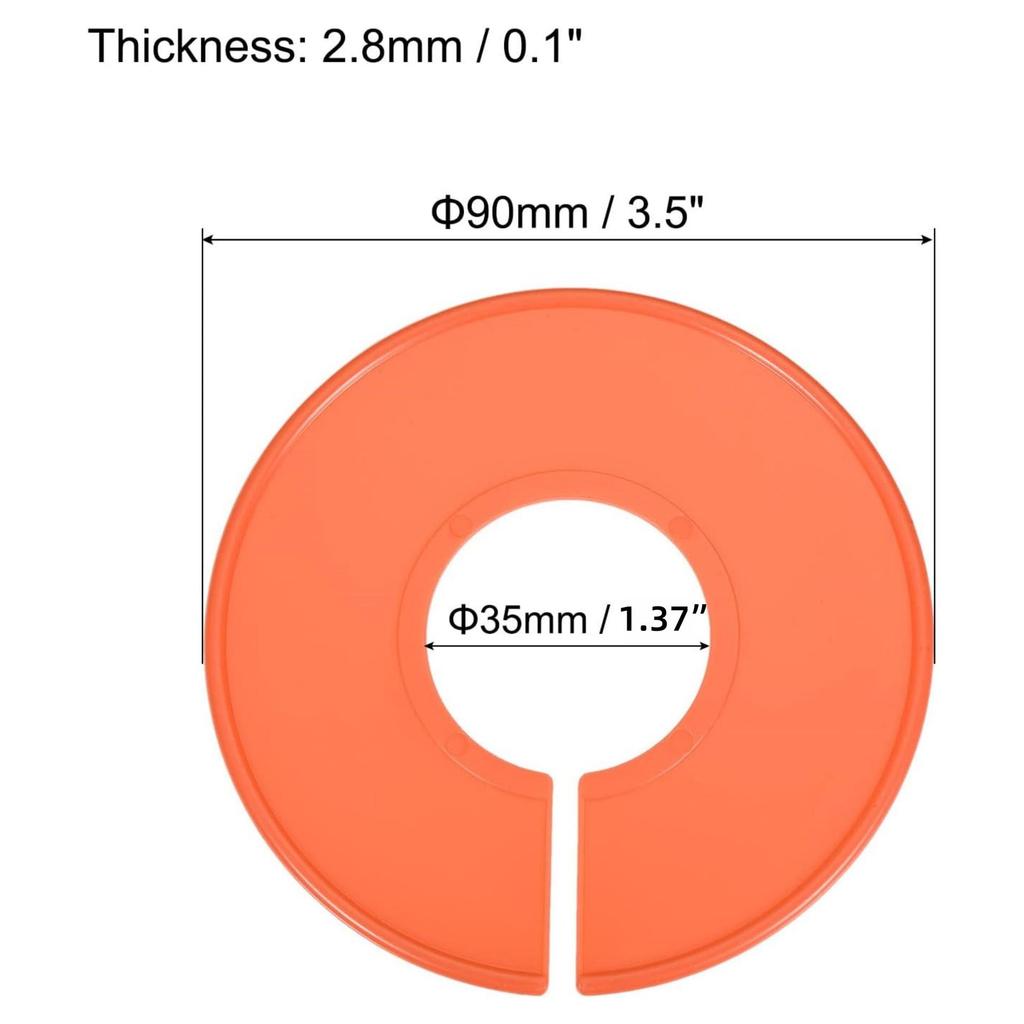 Colorful Plastic Clothing Divider Rings: Round Size Markers for Garments
