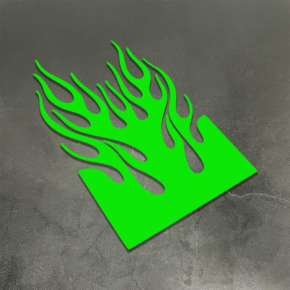 Flammen-Motorrad-Kotflügel-Aufkleber, Wasserdichter Vinyl-Sticker, Universelle Schmutzfänger-Dekoration für Honda Yamaha Suzuki Ducati KTM