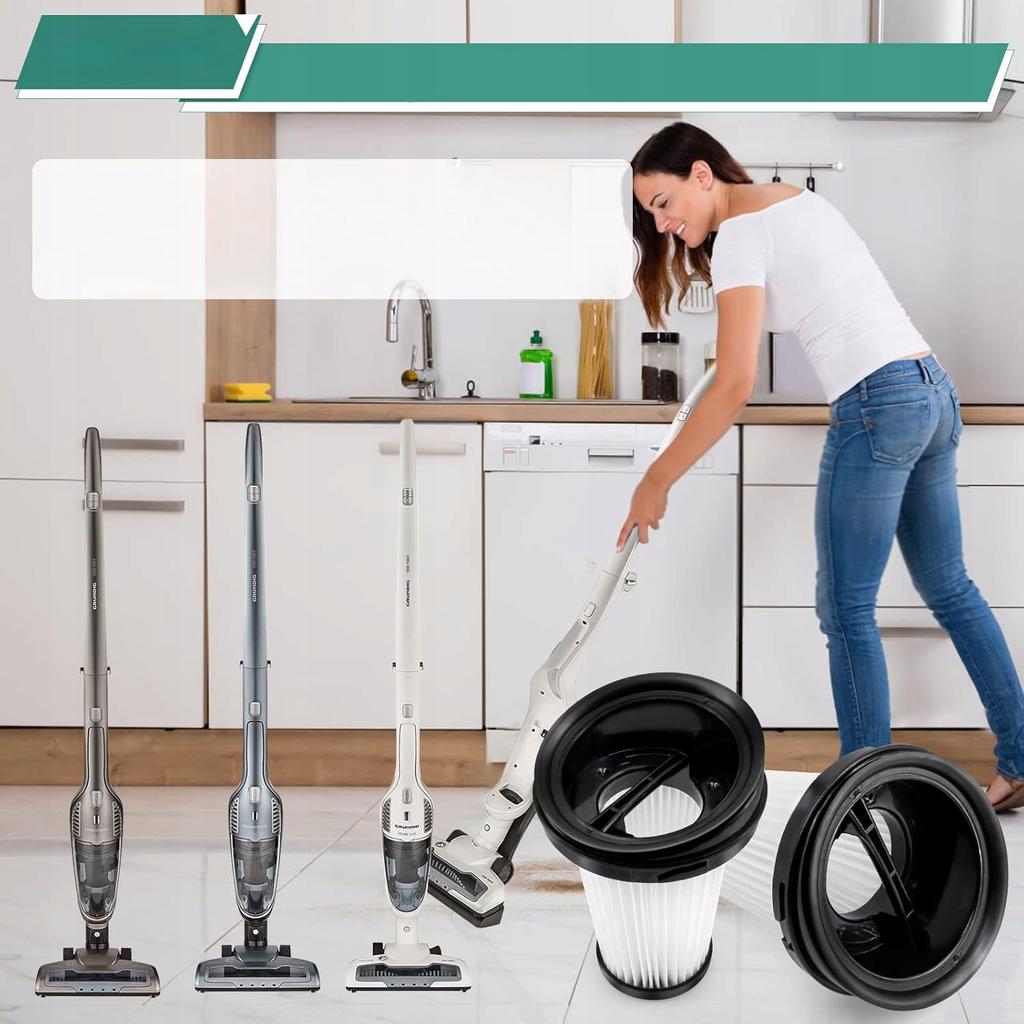 Rosfix Filtr HEPA ZR005202 – Skuteczność Filtracji 99,95% | Kompatybilny Z Odkurzaczami Rowenta, Tefal, Black+Decker | Zmywalny Komplet 2 Szt.