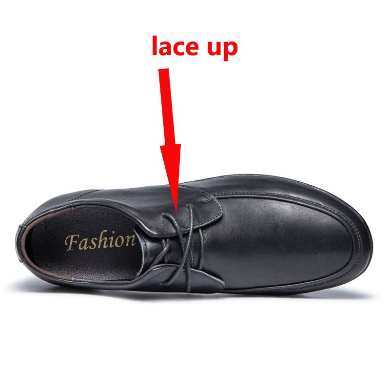 

Loafers Men Leather Elevator Shoes Sneakers Height Increase Insole 5Cm Drive Tall Business 36