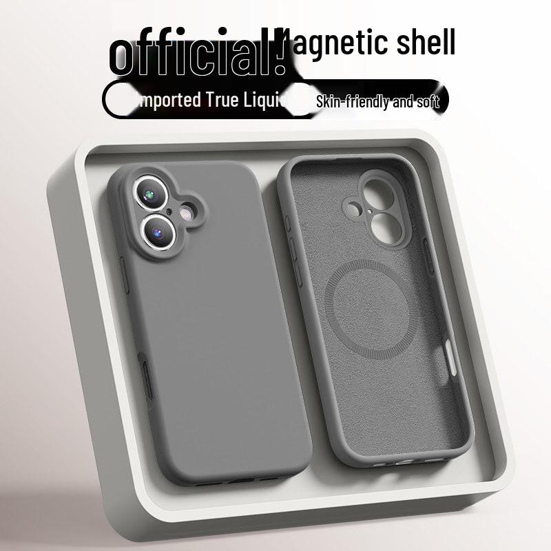 MagSafe-Compatible Liquid Silicone iPhone 14 Pro Case with Inner Magnetic and Drop Protection