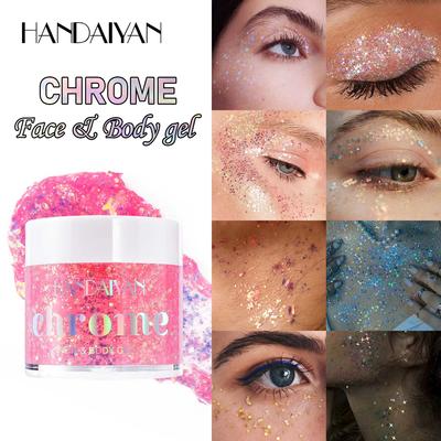 Body Glitter Gel Mermaid Thick Fine Glitter Gel for Facial Hair Body For Music Festival Concert Christmas Party Accessories