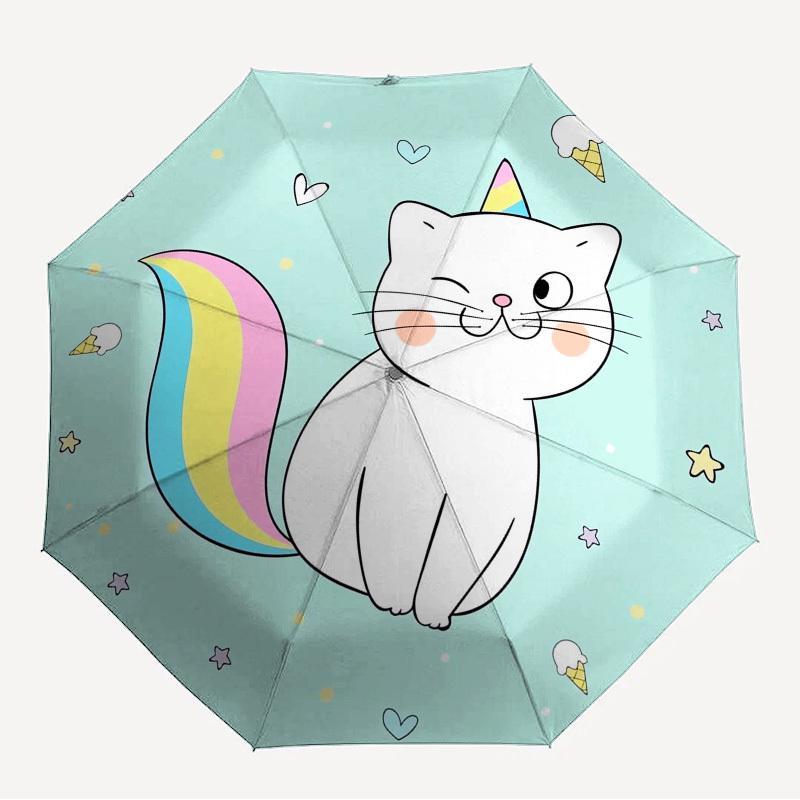 

1pc Unicorn Cat Themed High-quality Umbrella,Automatic Opening and Closing Umbrella,Multi-functional Umbrella G0811281