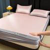Class A Ice Silk Fiber Cooling Mat Set – Foldable, Thickened Bed Sheet for Dorms