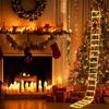 Santa Claus Climbing Ladder Outdoor Christmas Decoration Home Garden Cristmas Tree Ornement New Year Gift Xmas Tree Decor