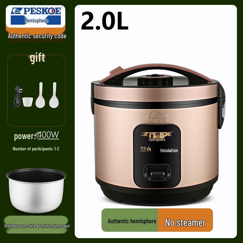 Kompaktowy garnek do gotowania ryżu i parowar 4L dla 2-3 osób - Idealny do akademików