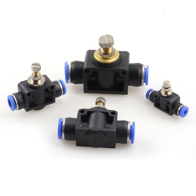 Obrót o 360 stopni Złączki pneumatyczne Regulowany zawór sterujący przepływem Regulator ciśnienia powietrza