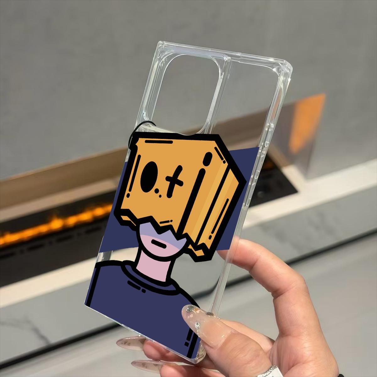 

Прозрачный квадратный чехол-накладка для iPhone 16 ProMax 15 Plus 14 Pro Max 13 11 12, защита от окисления, узор Box Boy iphone 11 ProMax