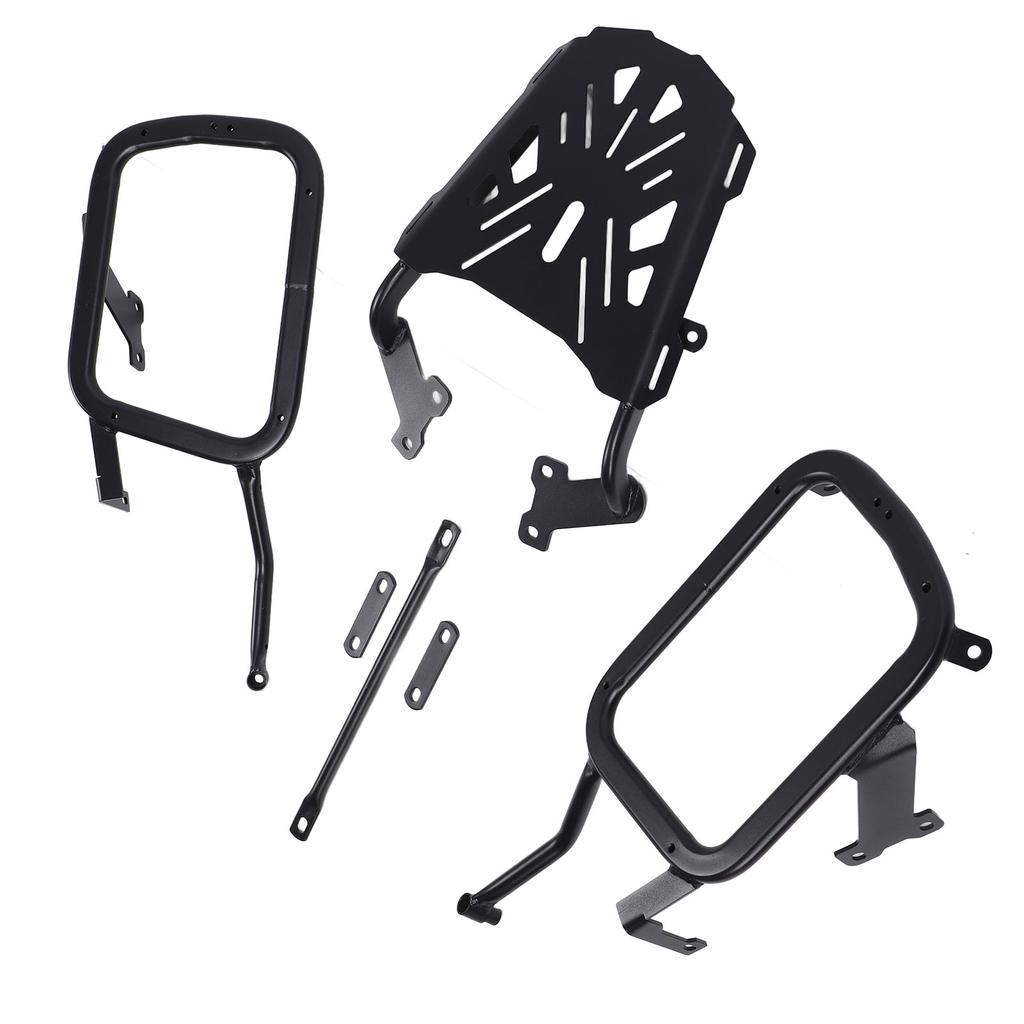Motorcycle Side Mount Support Rack Stable Structure Top Box Case Saddlebag Bracket Carbon Steel