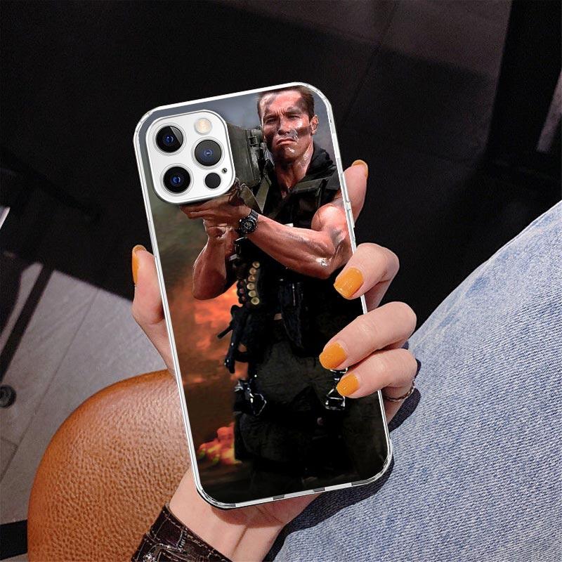 

Чохол для телефону Arnold Schwarzenegger Terminator для iPhone 17 Air 16 Pro Max 16E 15 + 14 Plus 11 12 13 Mini 7 8 SE Подарунок Обкладинка з принтом iPhone 16E