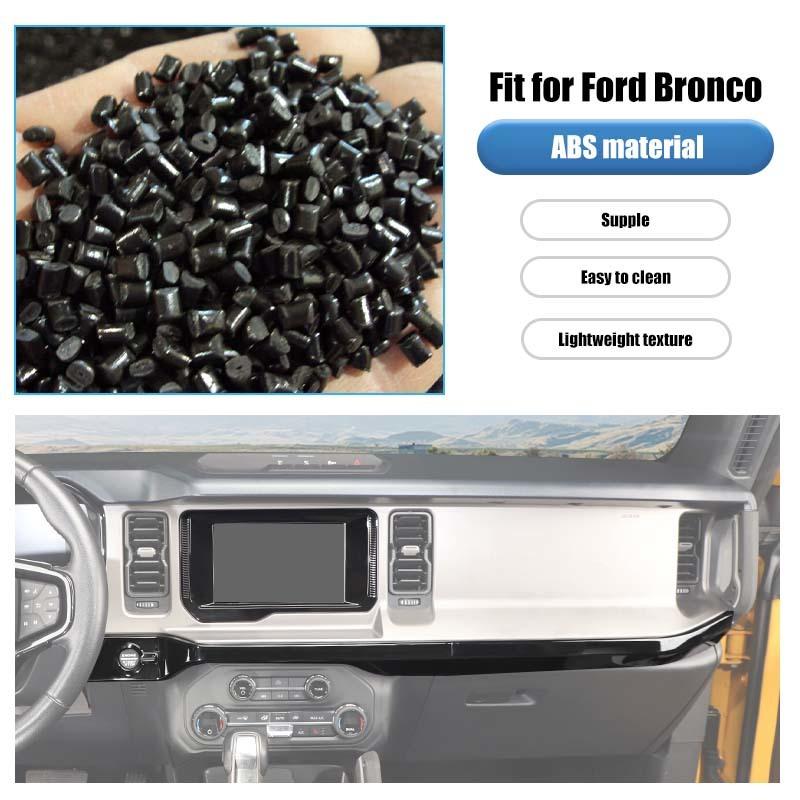 Center Console Trim Dashboard Steering Wheel Decoration Navigation Screen Protective Cover For Ford Bronco 2021 Up Car Interior Accessories