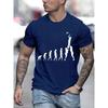 Rugby Evolution Novelty Funny T-Shirt Male Black Top Tee Hipster Oversized T Shirt Men Sweatshirt Tees  Fashion Harajuku T-shirt