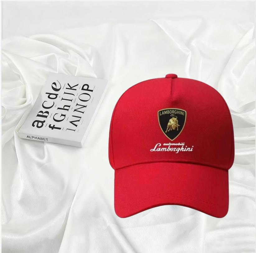 New Car Casual Duckbill Cap Cap Adjustable Baseball Outdoor Summer Sports Hat For Lamborghini Urus Huracan Aventador Premium-1