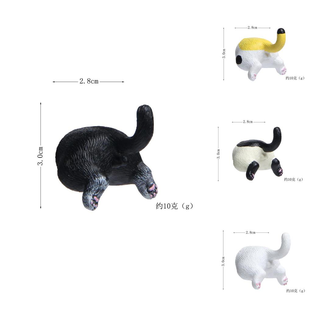 Cat Butt Magnet Collection Japanese Resin Refrigerator Magnets Fun Gift For Celebrations