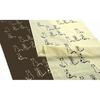 Sen No Anbo Tenugui - Cat's Day Beige - Hand-dyed 100% Cotton Tokka - Made In Japan 35cm X 100cm - Various Cat Patterns - Image of Cats Lined Up