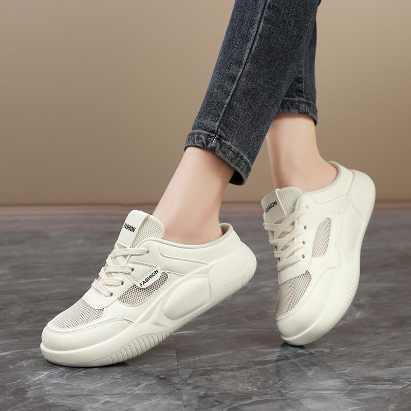 Women Summer Sandals Beige Clogs Casual Girl Slippers Backless Sneakers Black Casual Sport Sandals Plus Size