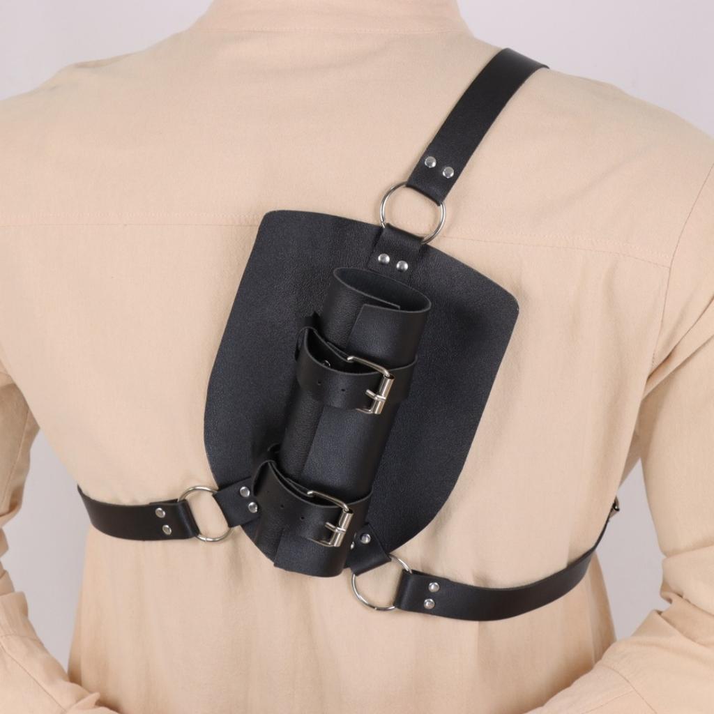 Viking Knight Steam PU Leather Swordcase Renaissance Belt Accessories Halloween Dress up Props