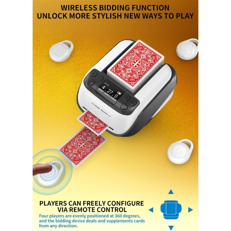 Rechargeable Card Dealer Playing Cards Shuffling Dealing Tool Automatic Card Shuffles Dealer Machine Party Poker Device