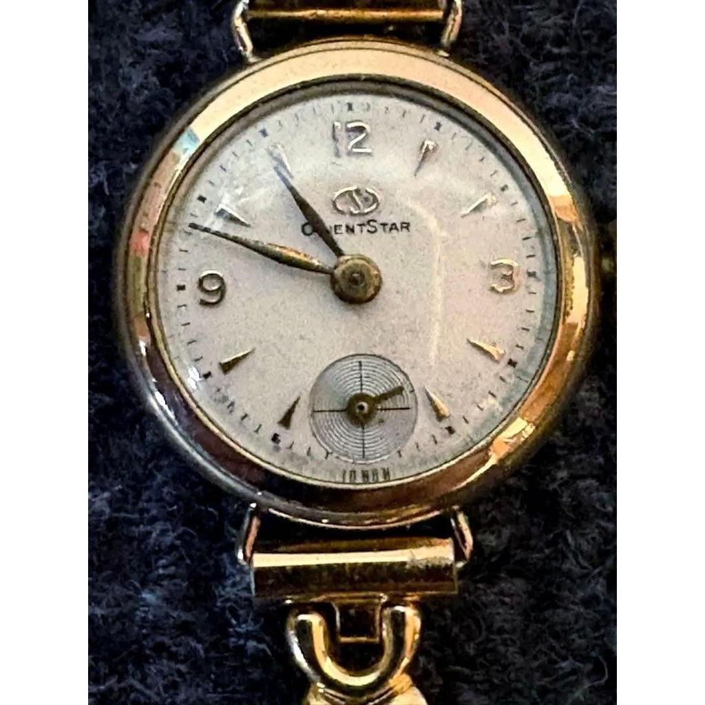 Used Orient Star Vintage Gold Analog Hand-Wound Watch