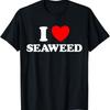 Love Sea Cute Funny Favorite Food Sea  Nori Kelp Fan T-Shirt
