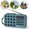 Mini Portable Pocket FM Radio Bluetooth-Compatible Support USB TF Card Play Digital Radio Speaker Music Player Built-in Speaker