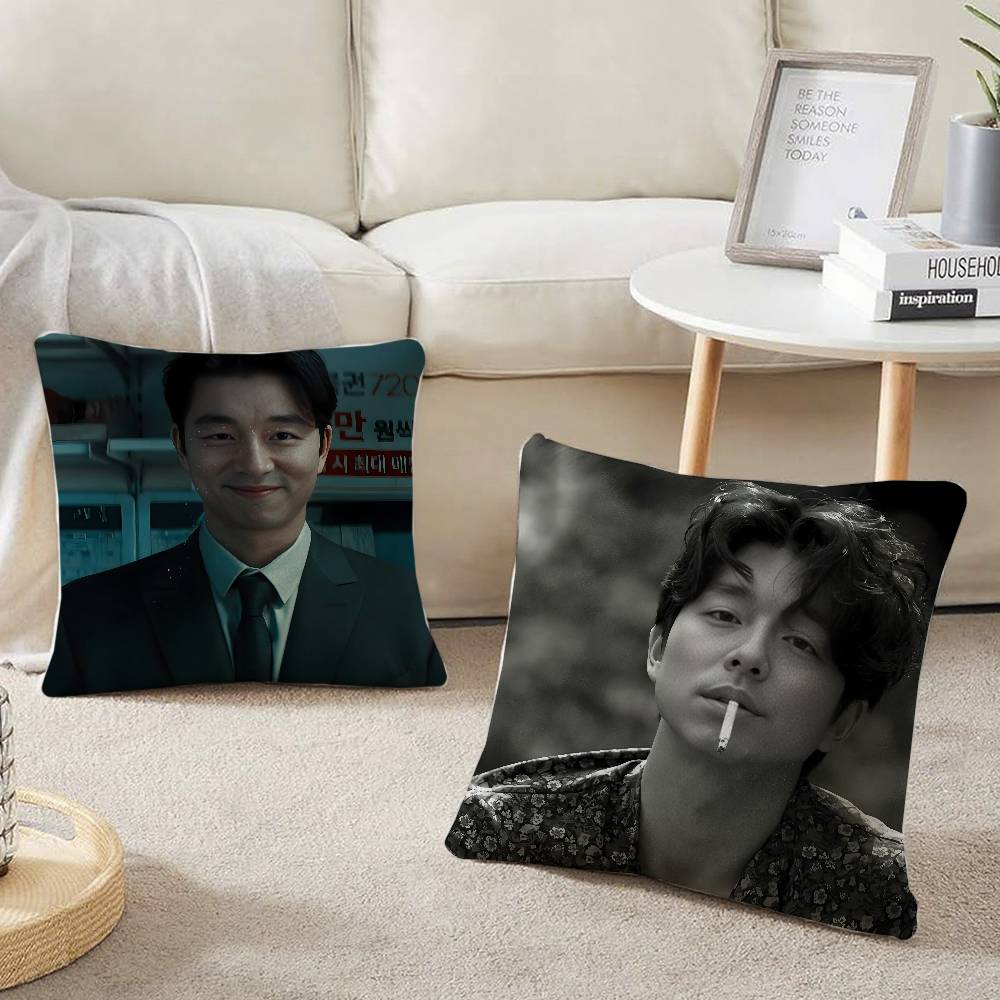 Custom G-Gong YooS KPOP Pillow Case Home Decor Throw For Sofa Bed Car Room Decor Gift Idea