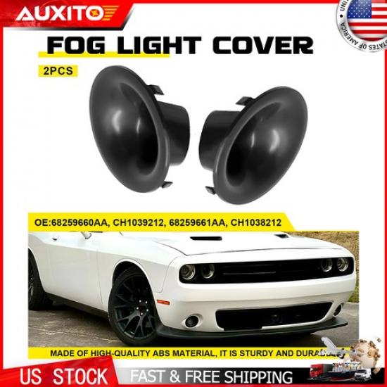 For 2015- Dodge Challenger Pair of Fog Light Covers Front Left & Right Side
