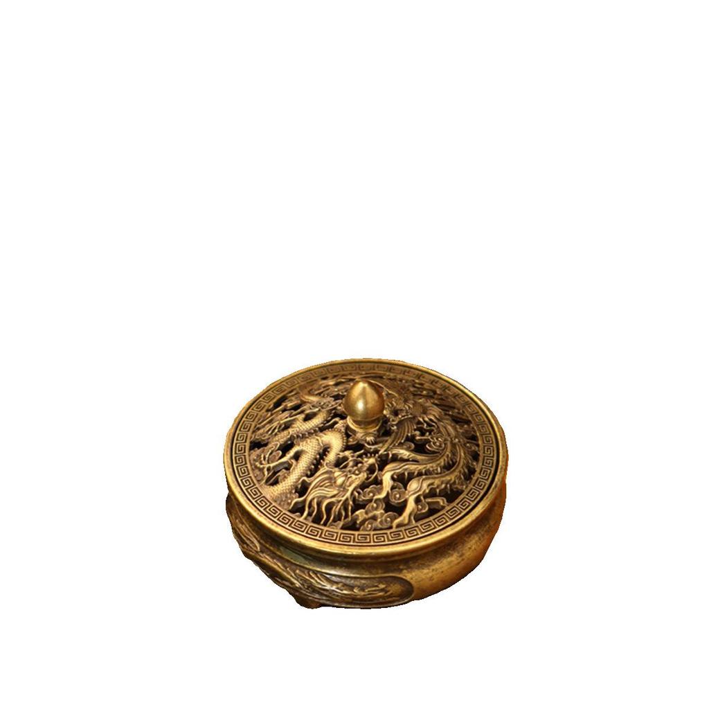 Copper Portable Incense Burner for Household - Mini Sandalwood & Agarwood Holder for Tea and Incense Ceremonies