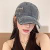 Spring And Summer American Retro Embroidery Side Letter Baseball Cap Men'S And Women'S Sunshade Personality Retro Versatile Cap